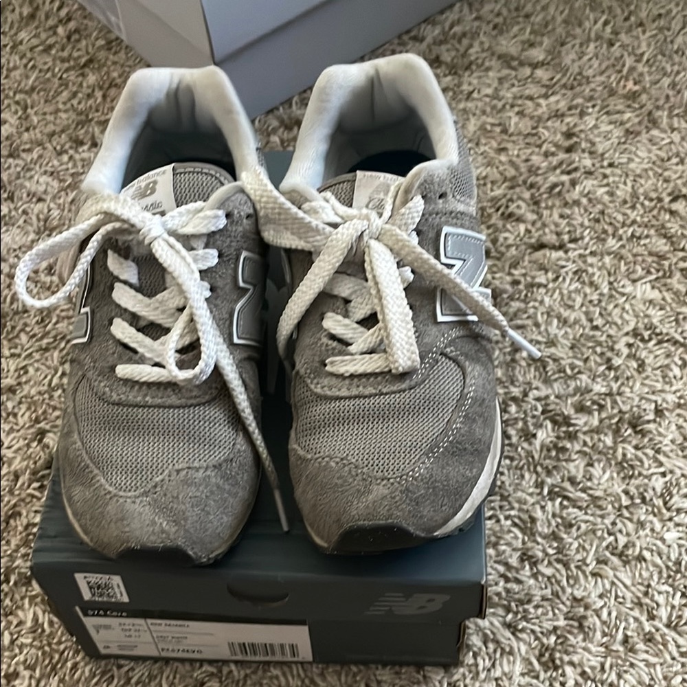 New Balance Kids' Sneakers in Gray and White
